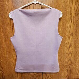 Banana Republic Women's lilac Sleeveless Top, Boat Neck, Size S